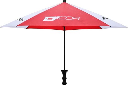 D’cor Visuals Racing Umbrella – Red, Black, White Design, Large Outdoor Umbrella for Sun & Rain, Compatible with Honda in Kuwait