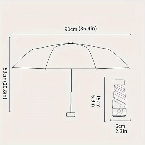 UPF50+ Mini Travel Sun Umbrella for Purse With Case,Small Compact UV Umbrella Protection Sun,Lightweight Portable Parasol Windproof for Women Men Kids (Light green) in Saudi Arabia