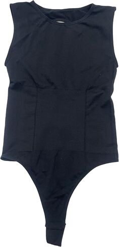 Seamless Tank Top Bodysuit for Women, Sexy Crew Neck Thong Backless, Summer Going Out Tight Fit Body Suit in Kuwait