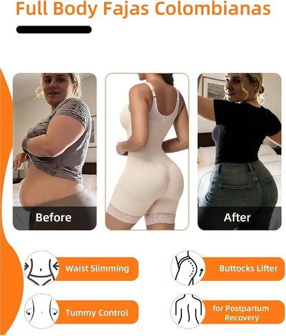 Fajas Colombianas Moldeadoras for Women Postpartum Shapewear Body Shaper Tummy Control Butt Lifter in Saudi Arabia