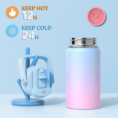 ACESAK Backpack for Girls with Insulated Water Bottle, Bow Tie Plaid Bookbag for Girls Kids, 14oz Kids Water Bottle Stainless Steel, Lunch Bag & Pencial Case, Back To School Gift (Blue Purple) in Saudi Arabia
