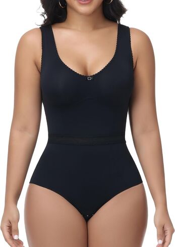 SHAPSHE Women's Shapewear Bodysuit Seamless No-Underwire Ultra Invisible Under Dress Body Shaper for Daily Wear in Kuwait