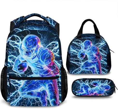 Shark Backpack for Kids Boys - 17 Inch Backpacks for Kindergarten Preschool Primary - Set of 3 Cool Durable Lighting Bookbag in Saudi Arabia