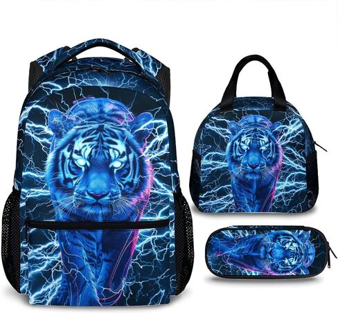 Shark Backpack for Kids Boys - 17 Inch Backpacks for Kindergarten Preschool Primary - Set of 3 Cool Durable Lighting Bookbag in Saudi Arabia
