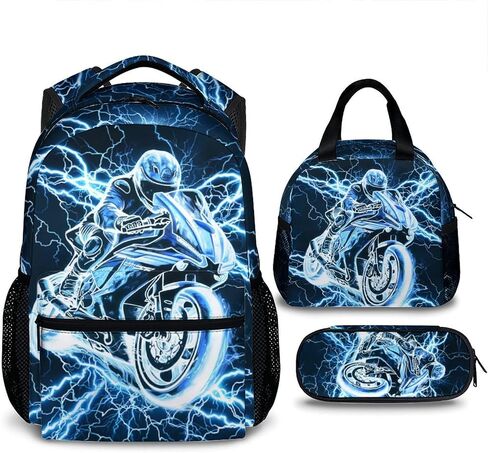 Shark Backpack for Kids Boys - 17 Inch Backpacks for Kindergarten Preschool Primary - Set of 3 Cool Durable Lighting Bookbag in Saudi Arabia