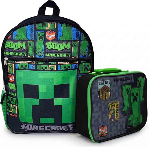 DIBSIES Personalized Backpack and Lunch Box Combo created using Minecraft Backpack and Lunch Box in Saudi Arabia