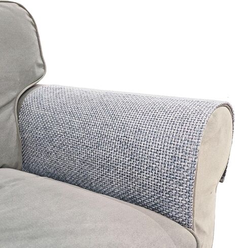 Couch Chair Arm Covers for Sofa, Waterproof Armrest Armchair Covers Non-Slip Recliner Slipcovers, Set of 2 (Light Gray, 24"×20") in Saudi Arabia