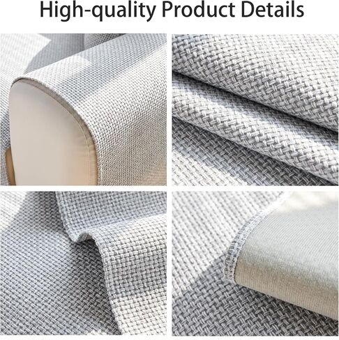 Couch Chair Arm Covers for Sofa, Waterproof Armrest Armchair Covers Non-Slip Recliner Slipcovers, Set of 2 (Light Gray, 24"×20") in Saudi Arabia