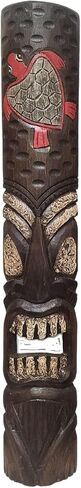 40 In Turtle Tiki Bar Mask Hand Carved Island Decor in Saudi Arabia