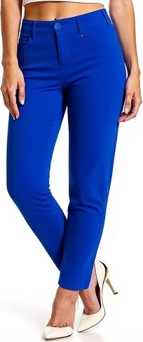 Women Dress Pants Slim Fit Stretch Comfy Business Casual Work Pants Skinny Leg with Pocket 30 Blue 39 S in Saudi Arabia
