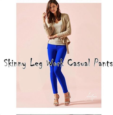 Women Dress Pants Slim Fit Stretch Comfy Business Casual Work Pants Skinny Leg with Pocket 30 Blue 39 S in Saudi Arabia