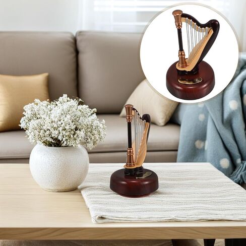 Mobestech Unique Design Harp Music Box Toy Harp Music Box for Boys and Girls for Birthday Wedding Graduation in Kuwait