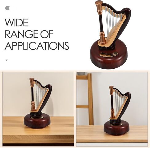 Mobestech Unique Design Harp Music Box Toy Harp Music Box for Boys and Girls for Birthday Wedding Graduation in Kuwait