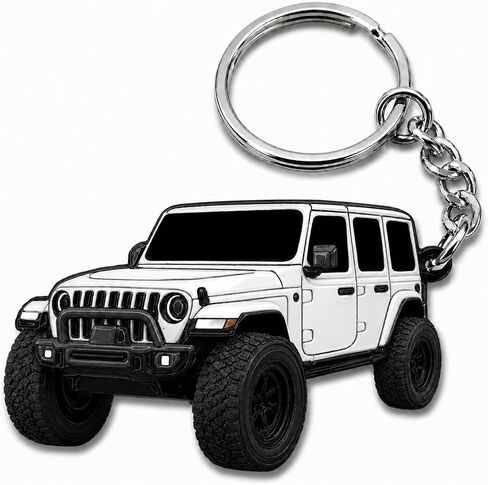 Jeep Wrangler Keychain - Officially Licensed Jeep Rubicon Accessories JL Key Chain JKU 2024 2023 in Kuwait