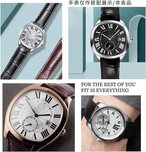 Watch Strap For Cartier Tank Genuine Leather Watch Band Men's Claire Leather Belt London Solo Mechanical Watch Accessories 25mm in Saudi Arabia