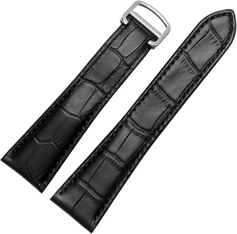 Watch Strap For Cartier Tank Genuine Leather Watch Band Men's Claire Leather Belt London Solo Mechanical Watch Accessories 25mm in Saudi Arabia
