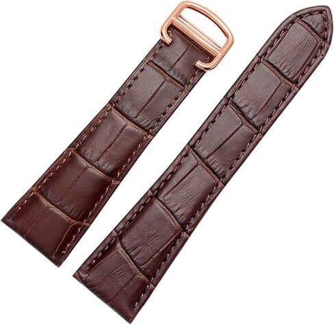 Watch Strap For Cartier Tank Genuine Leather Watch Band Men's Claire Leather Belt London Solo Mechanical Watch Accessories 25mm in Saudi Arabia
