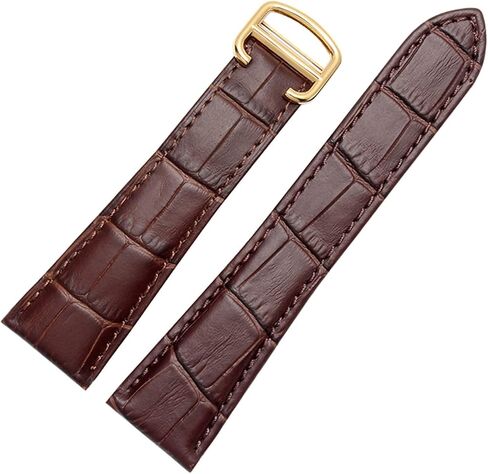 Watch Strap For Cartier Tank Genuine Leather Watch Band Men's Claire Leather Belt London Solo Mechanical Watch Accessories 25mm in Saudi Arabia