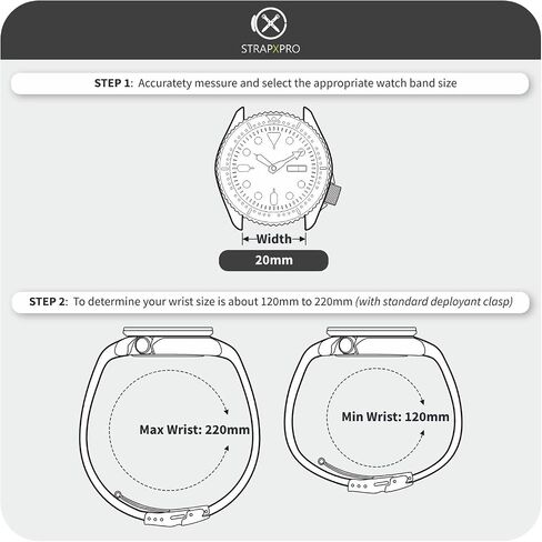 StrapXPro 20MM Rubber Watch Band Compatible with Seiko Prospex MM200 Series Old Version & Mini Turtle, Curved End Watch Strap Replacement for SRPC35K1, SBDY085, SPB077‌, SPB079 in Saudi Arabia