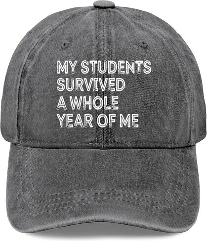 My Students Survived A Whole Year of Me Hat for Womens Stylish Washed in Kuwait