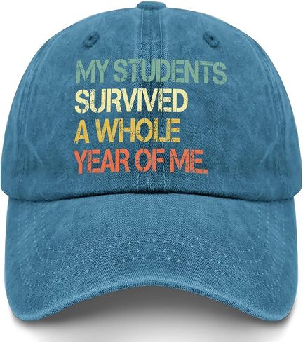My Students Survived A Whole Year of Me Hat for Women Low Profile Washed in Kuwait