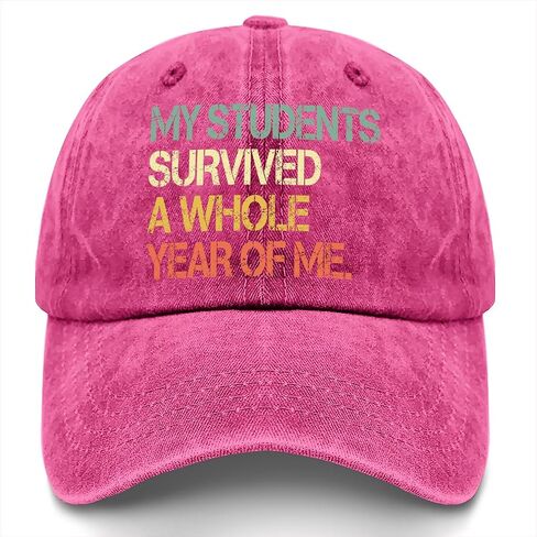 My Students Survived A Whole Year of Me Hat for Women Low Profile Washed in Kuwait