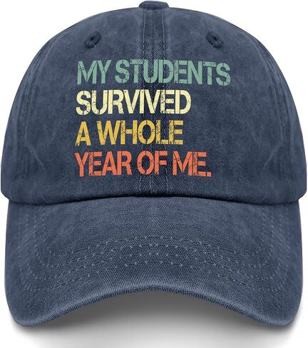 My Students Survived A Whole Year of Me Hat for Women Low Profile Washed in Kuwait