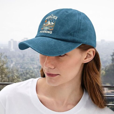 His Mercies are New Every Morning Hat for Womens Aesthetic Washed Distressed in Kuwait