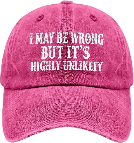 I May Be Wrong but It's Highly Unlikely Hat for Men Soft Washed Distressed in Kuwait