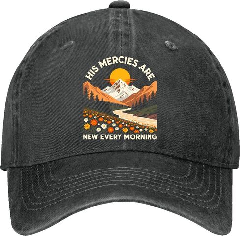 His Mercies are New Every Morning Hat for Womens Classic Washed Distressed in Kuwait