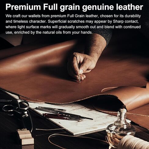 furid Genuine Leather Wallet with Chain: Slim RFID Minimalist Wallets with Money Clip - Smart Pop Up Credit Card Holder for Front Pocket - Gifts for Husband Father on Birthday Anniversary in Saudi Arabia
