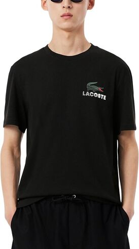 Lacoste Men's Regular Fit Cotton Jersey Blend T-Shirt in Kuwait