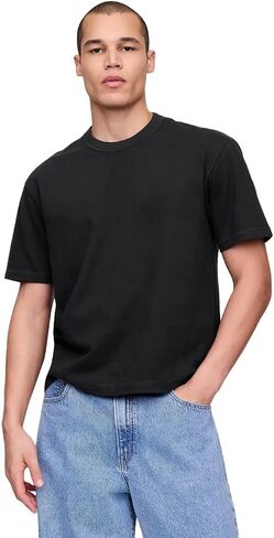 Gap Men's Heavyweight Relaxed Cropped Tee in Saudi Arabia