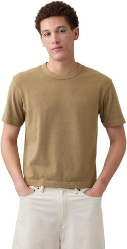 Gap Men's Heavyweight Relaxed Cropped Tee in Saudi Arabia