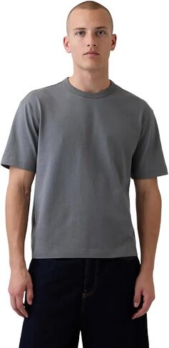 Gap Men's Heavyweight Relaxed Cropped Tee in Saudi Arabia