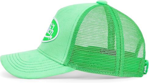 Von Dutch Kids Velvet Trucker Hat | Adjustable Mesh Snapback with Logo Patch & Soft Velvet Front in Kuwait