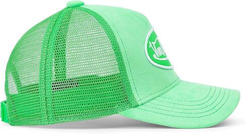 Von Dutch Kids Velvet Trucker Hat | Adjustable Mesh Snapback with Logo Patch & Soft Velvet Front in Kuwait