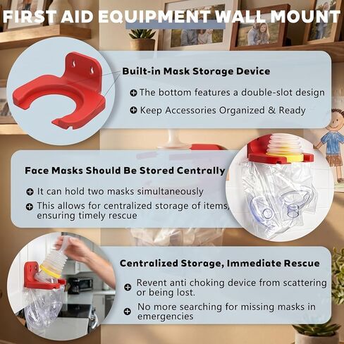 Wall Mount for LifeVac Choking Rescue Device, with Quick-Release Design Easy Installation for Home, School & Office in Kuwait