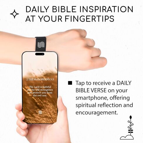 Bible Verse Bracelets Fathers Day Gift For Dad, Daily Scripture Tap Phone Wristbands For Women, Men, Teens, Kids, Christian Religious Gifts For Prayer, Jesus Faith Bracelets (God's got this) in Saudi Arabia