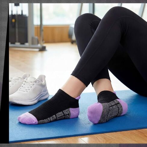 Fourluoo 60 Pairs Ankle Socks for Women Bulk Athletic Cotton Cushioned Running No Show Low Cut Socks for Women Men Sizes 9-13 in Kuwait