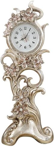Grandfather Clocks Floor Clock American-Style Living Room Mute Creative Orchid Big Villa Decoration Hall Standing in Saudi Arabia