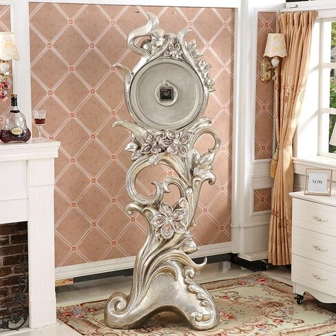 Grandfather Clocks Floor Clock American-Style Living Room Mute Creative Orchid Big Villa Decoration Hall Standing in Saudi Arabia