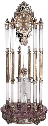 Grandfather Clocks Clock Ornament Crystal Floor Hourly Vertical Pendulum Light Luxury Table Personality in Kuwait