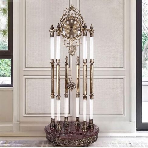 Grandfather Clocks Clock Ornament Crystal Floor Hourly Vertical Pendulum Light Luxury Table Personality in Kuwait