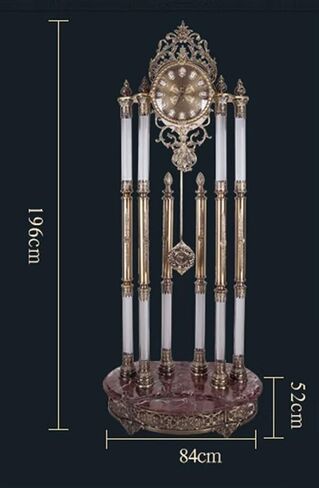 Grandfather Clocks Clock Ornament Crystal Floor Hourly Vertical Pendulum Light Luxury Table Personality in Kuwait