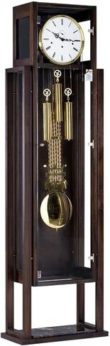 Grandfather Clocks Wood Grandfather Clock Floor Mechanical Chimes Decorative for Living Room in Kuwait