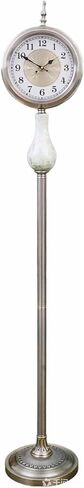 Grandfather Clocks Metal Floor Standing Clock Quartz Silent for Living Room and Hallway(White) in Saudi Arabia
