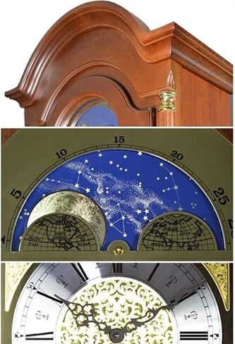 Grandfather Clocks Wooden Grandfather Clock Living Room Villa Chinese Style Retro Chime in Saudi Arabia