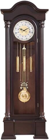 Grandfather Clocks Wooden Mantel Clock Vintage Unique Silent Imitation Mechanical Gear Home Decor Bedroom Ornaments in Saudi Arabia