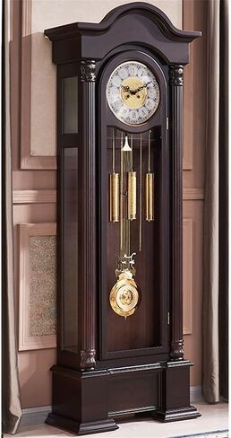 Grandfather Clocks Wooden Mantel Clock Vintage Unique Silent Imitation Mechanical Gear Home Decor Bedroom Ornaments in Saudi Arabia